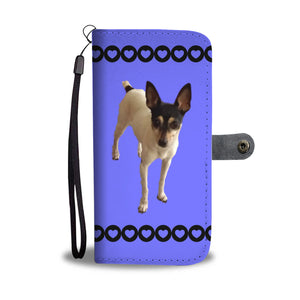 Toy Fox Terrier Phone Case Wallet - Abby