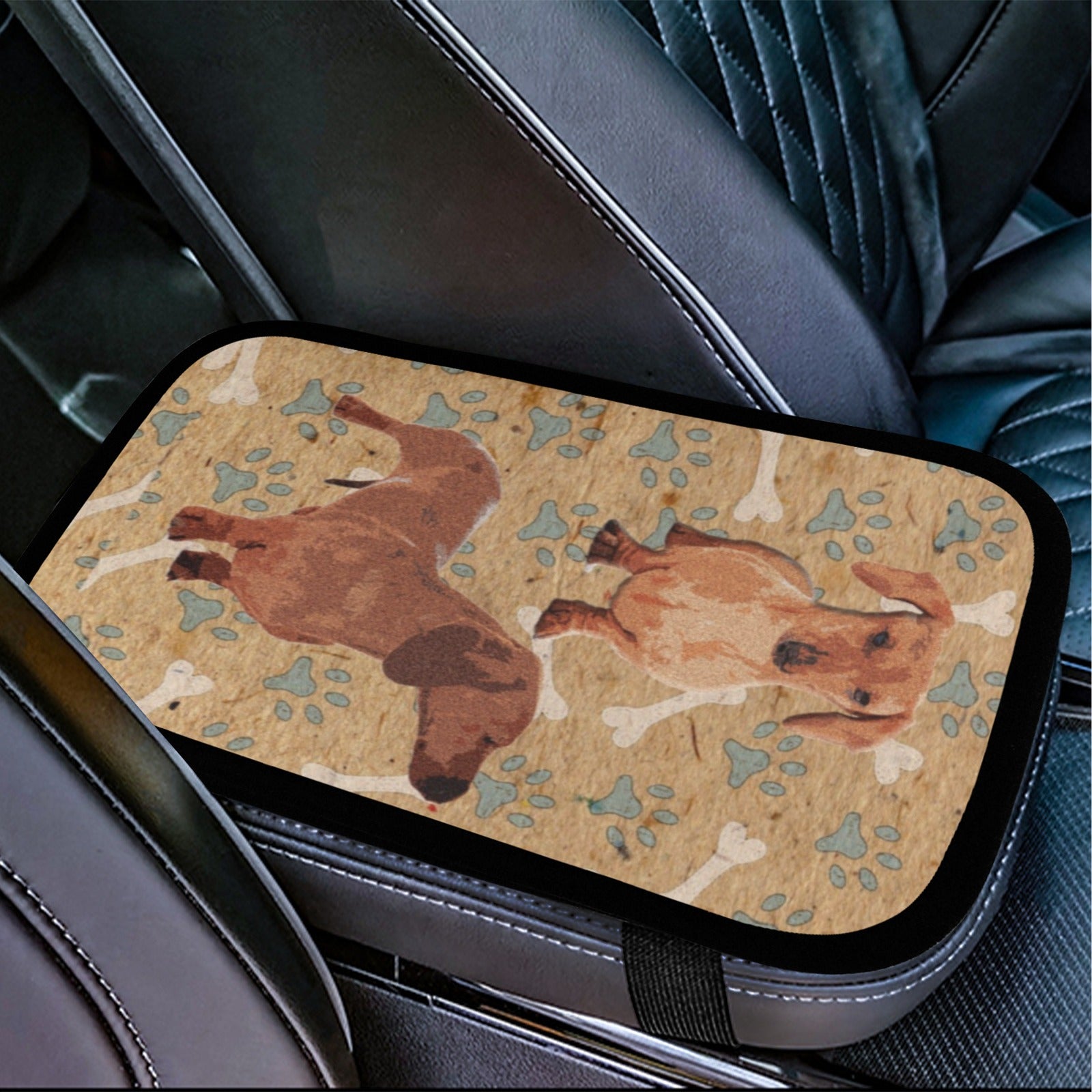 Dachshund Car Console Cover