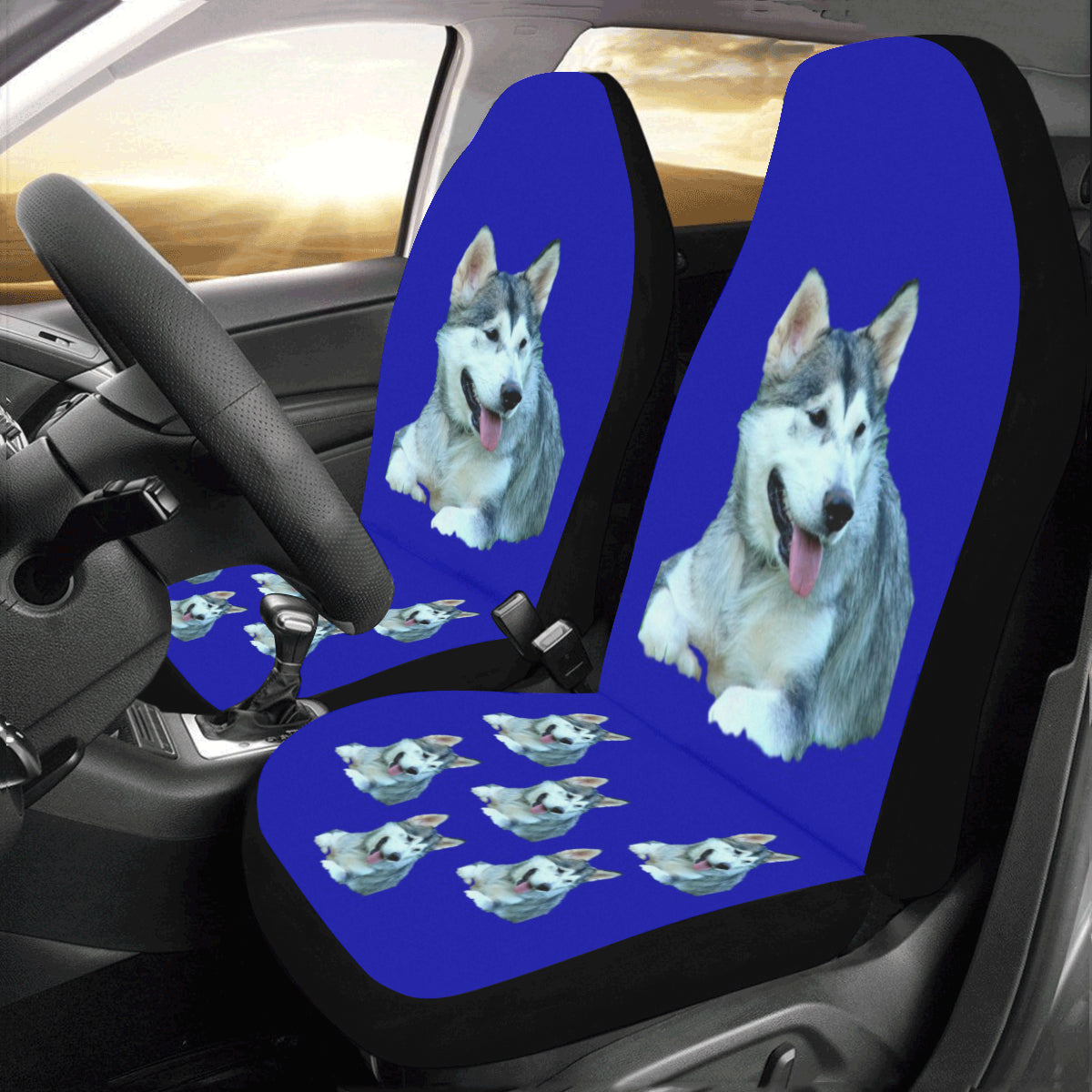 Alaskan Malamute Car Seat Covers (Set of 2)