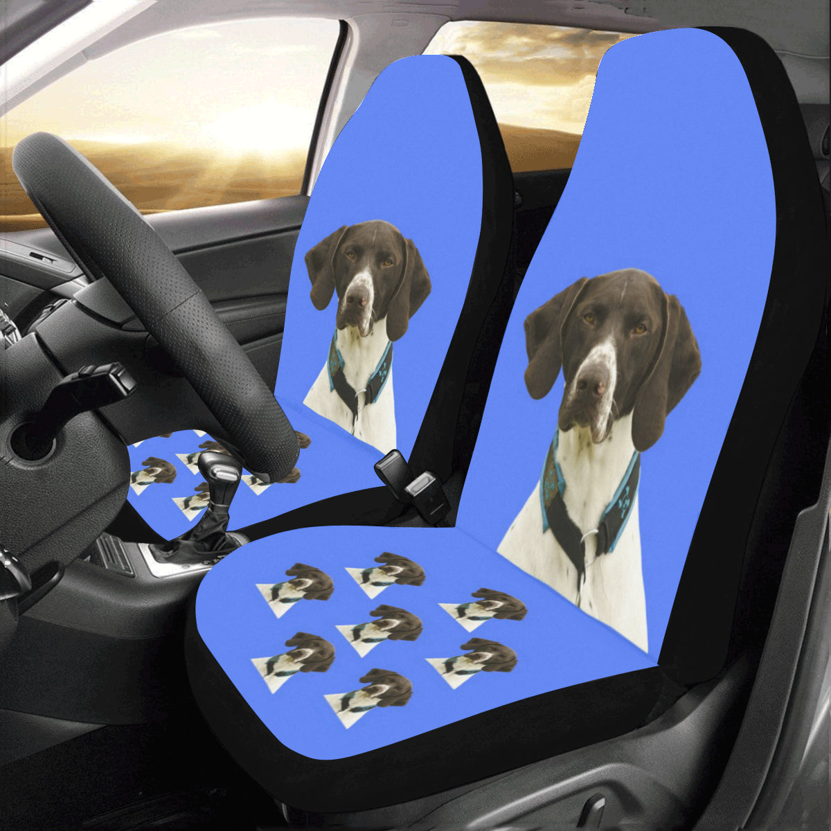 German Pointer Car Seat Covers (Set of 2)