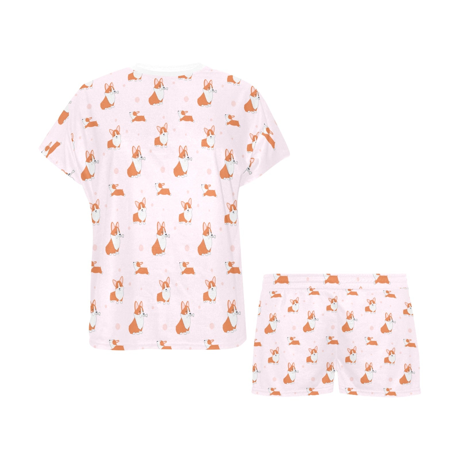 2 Piece Corgi PJ Set - Cartoon