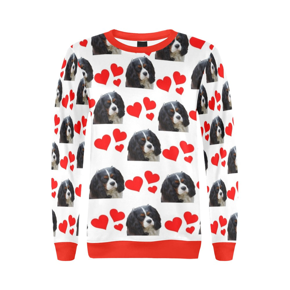 Cavalier King Charles Hearts Sweatshirt - Tri