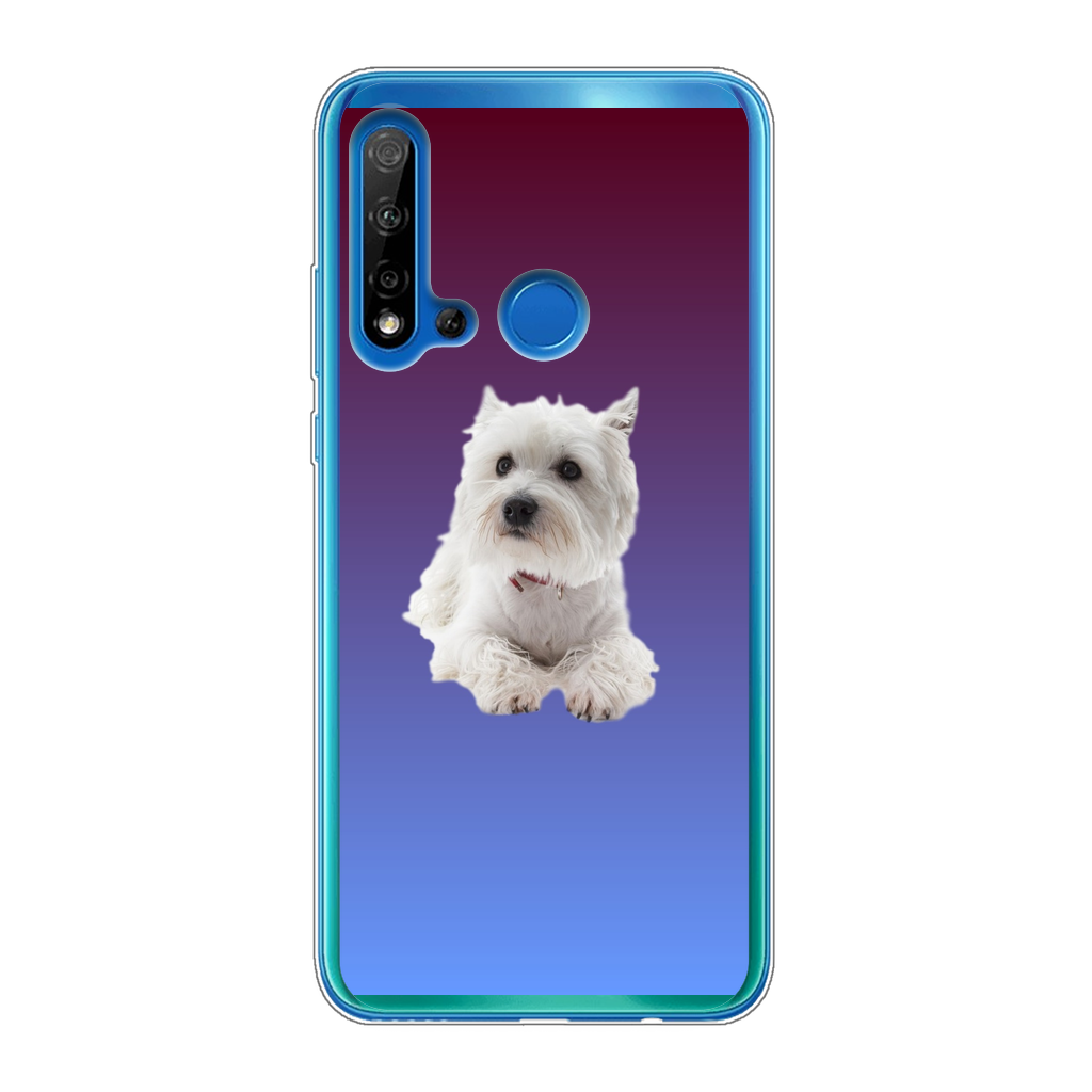 Westie Back Printed Transparent Soft Phone Case