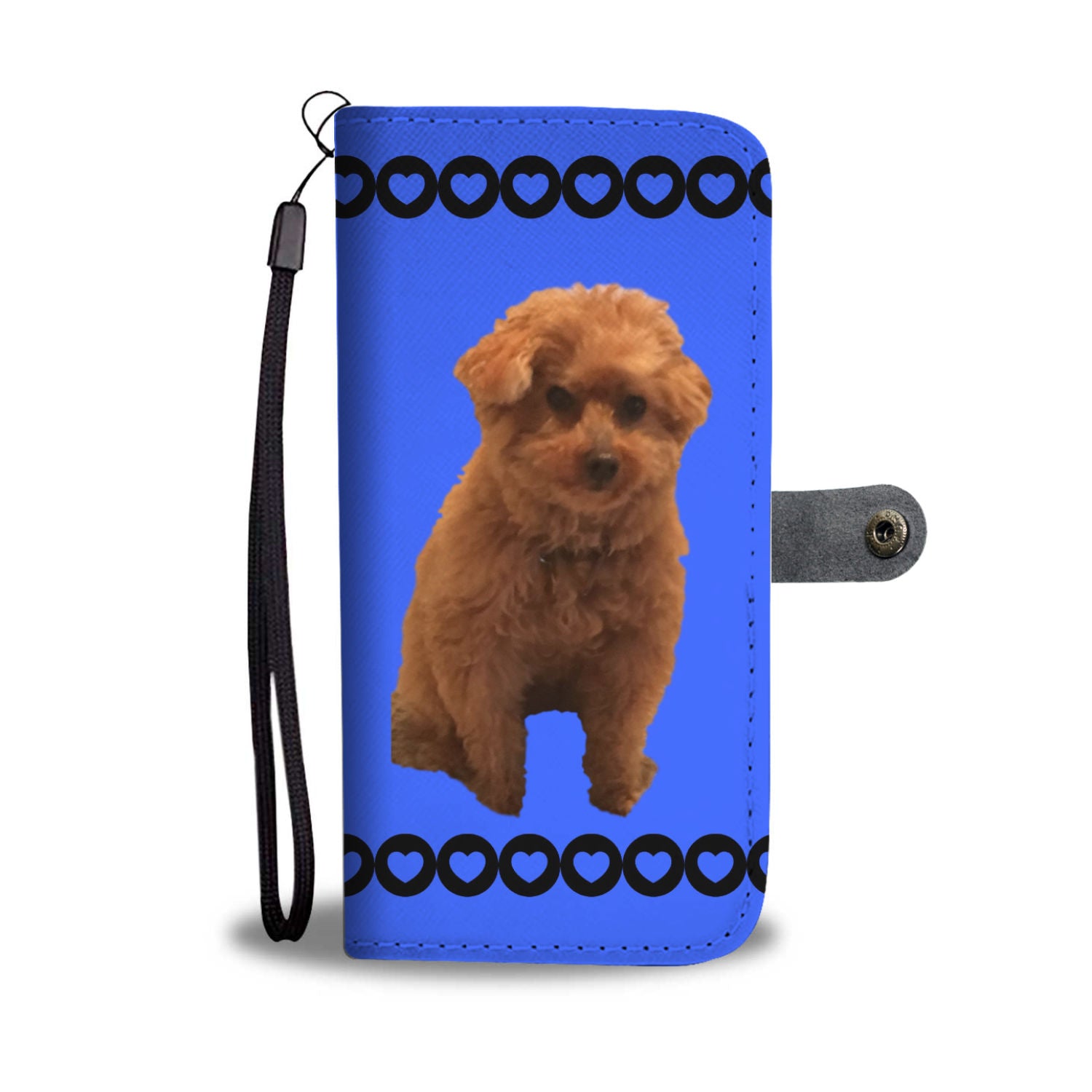 Red Toy Poodle Phone Case Wallet