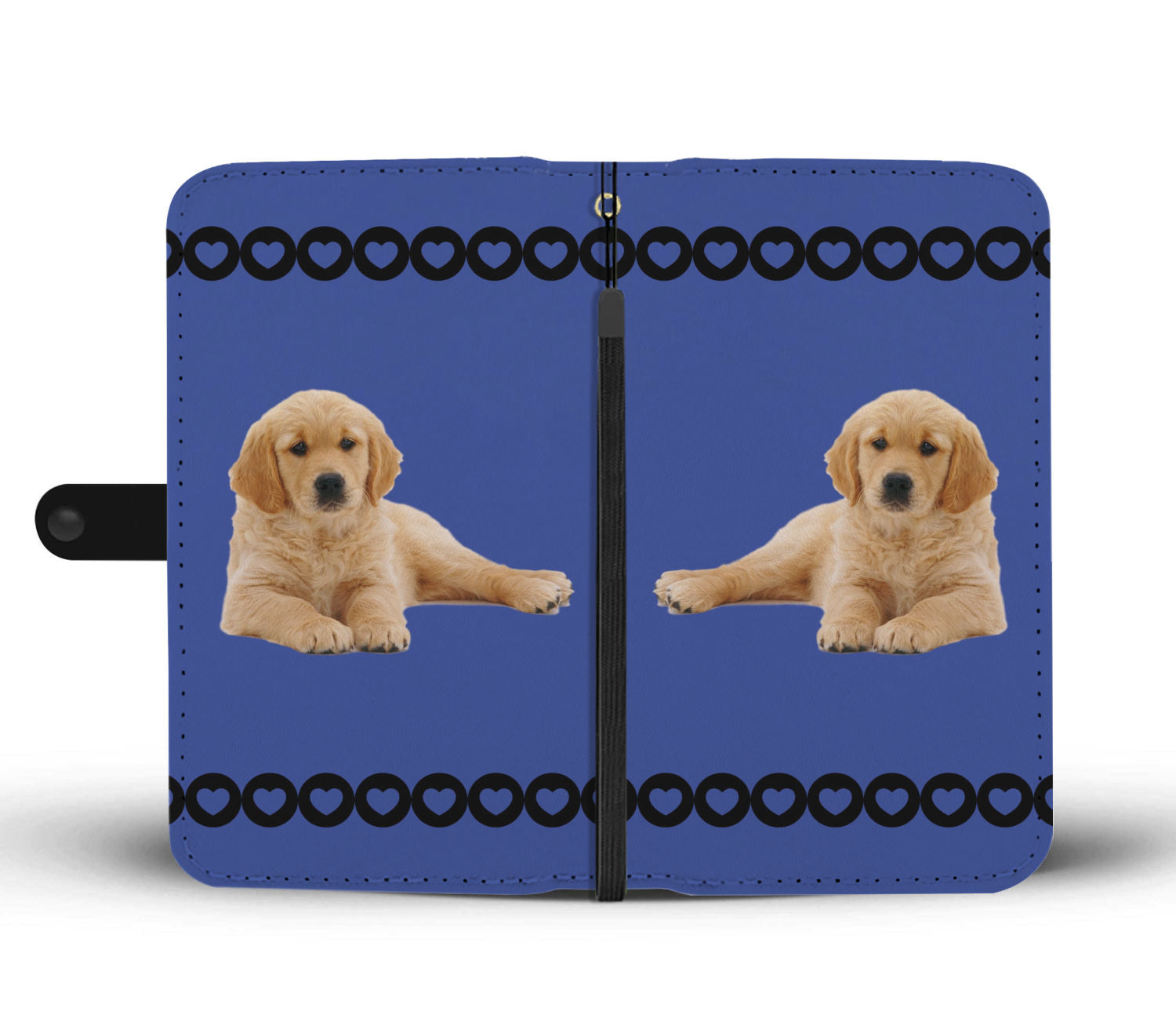 Golden Retriever Phone Case Wallet - Puppy