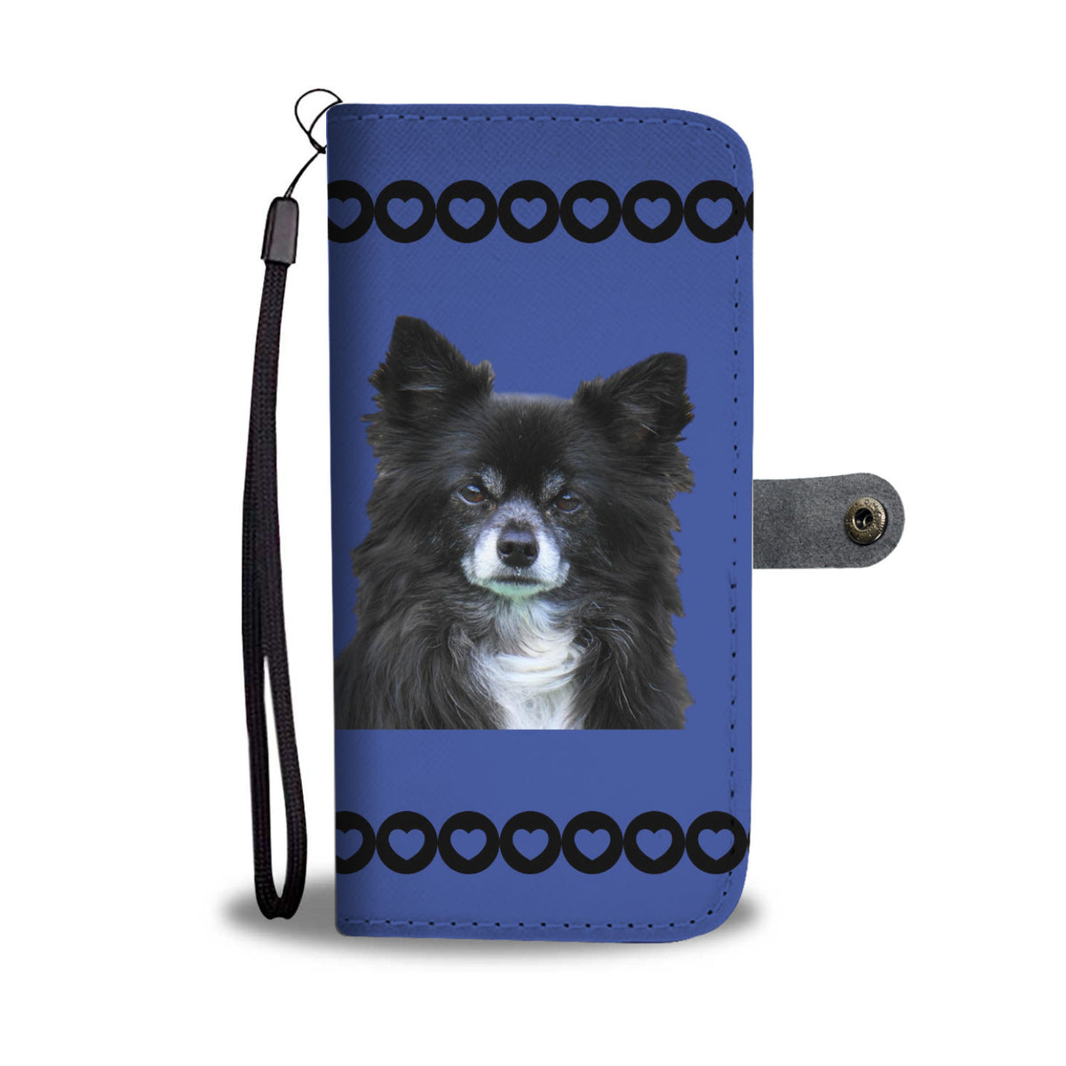 Chihuahua Phone Case Wallet - Blue