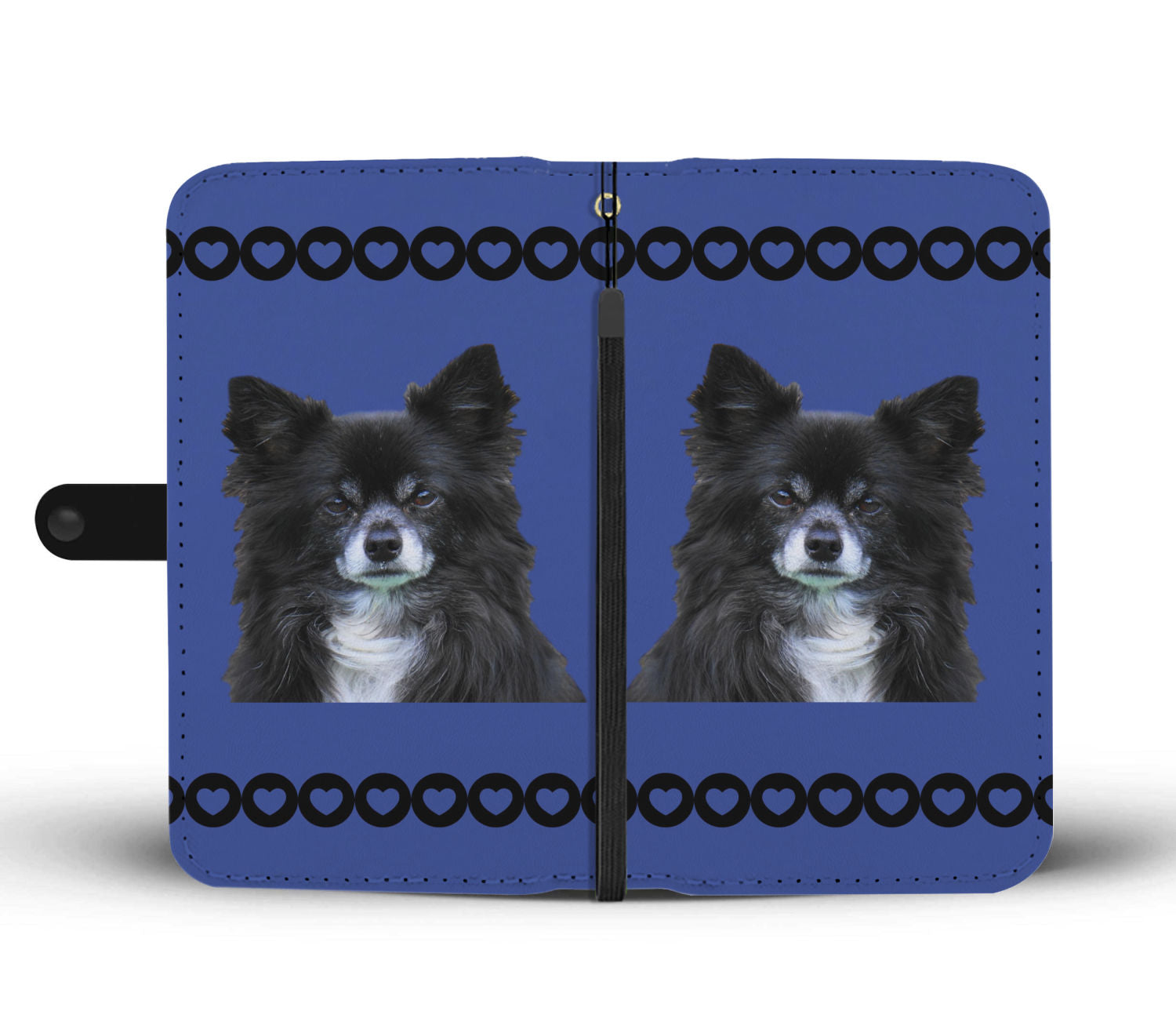 Chihuahua Phone Case Wallet - Blue