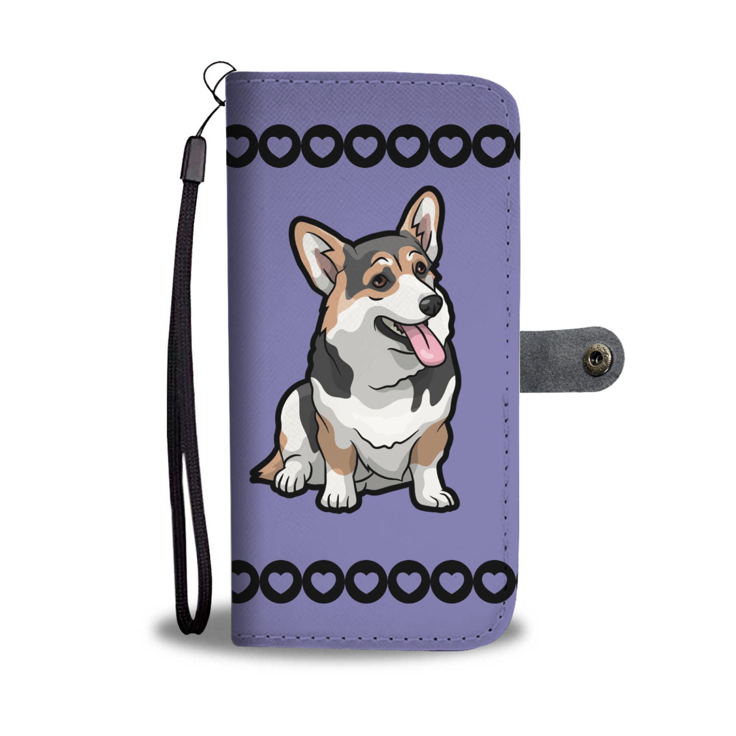 Corgi Phone Case Wallet - Tri