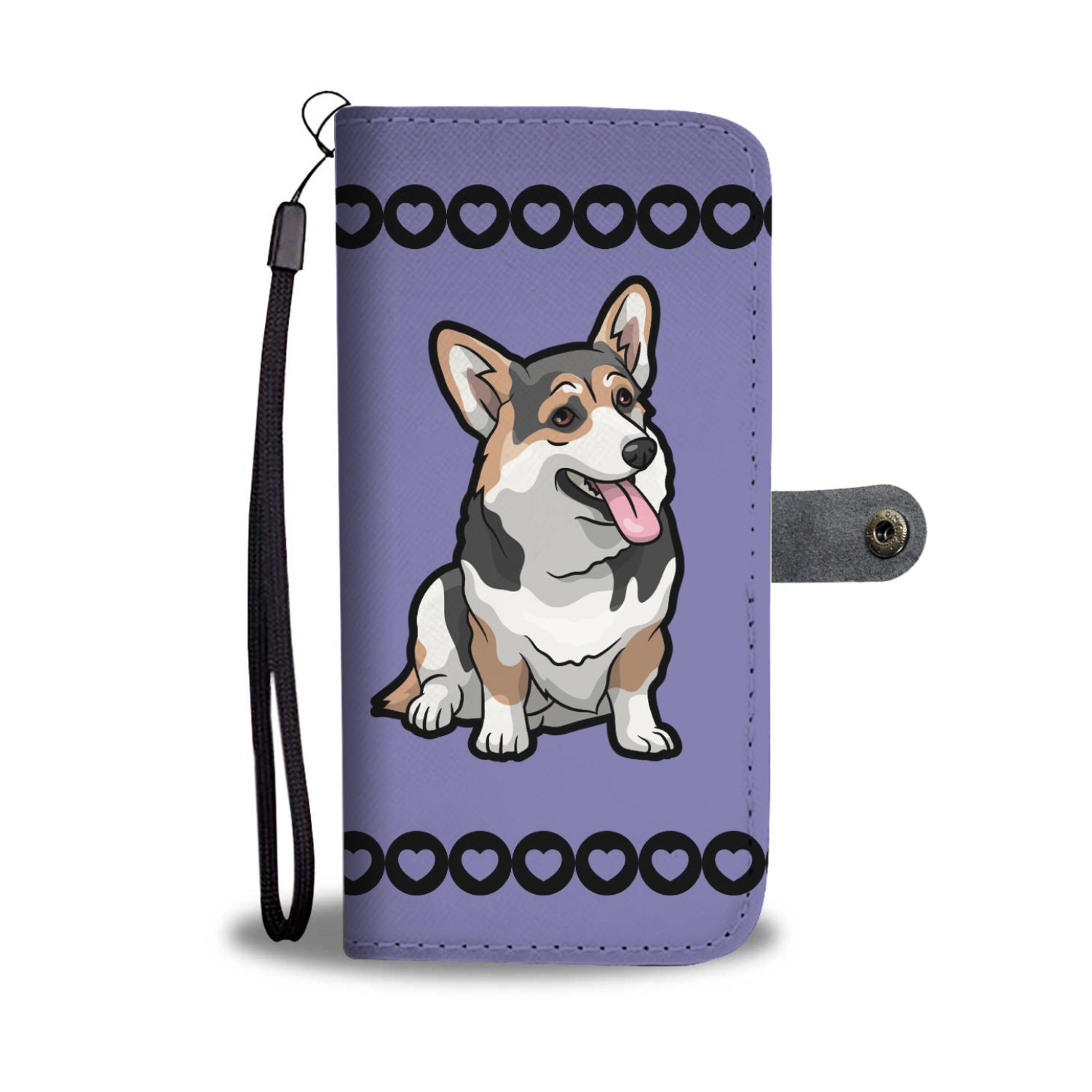 Nayothecorgi Corgi Card Holder – Corgi Dog Print Travel Wallet – Zipper  Wallet Case w/ 11 Card Slots – Dark Blue Card Holder for Men & Women –  Great