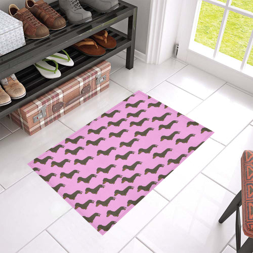 Dachshund Area Rug - Pink