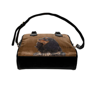 Cavalier King Charles Spaniel Shoulder Bag- Black & Tan