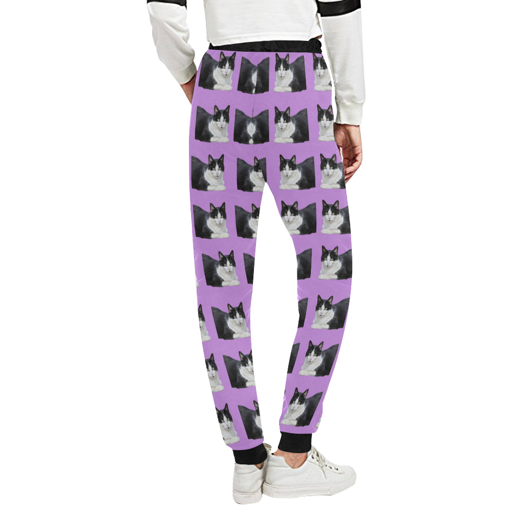 Cat Pants - Black & White Cat