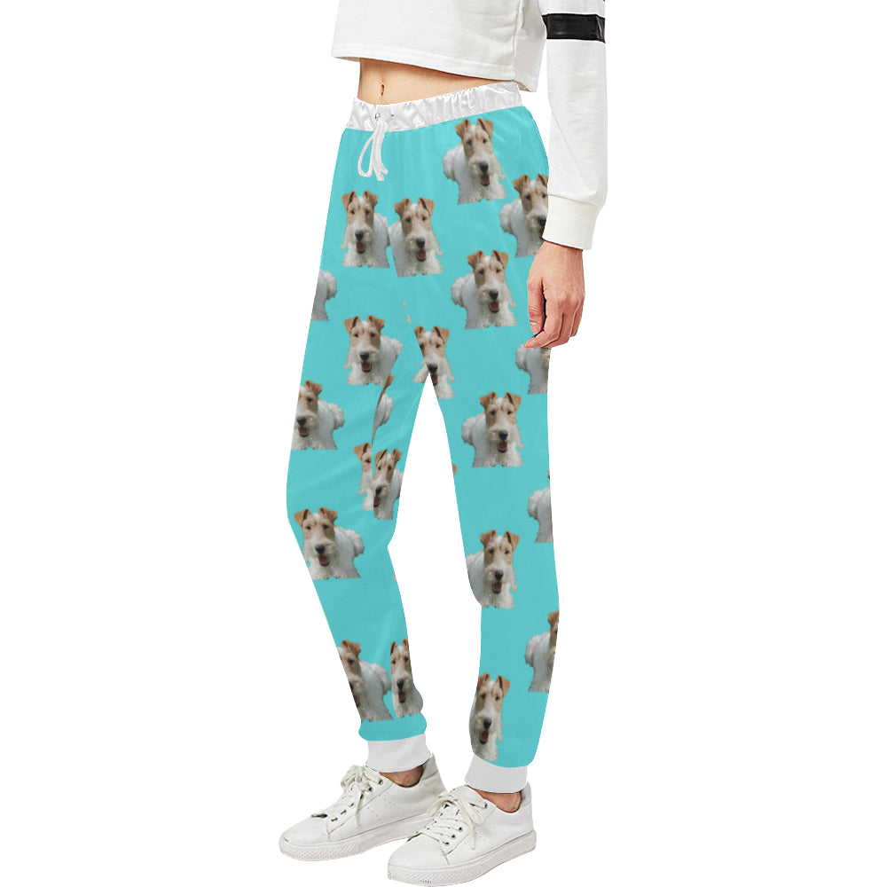 Wire Fox Terrier Pants - Turquoise