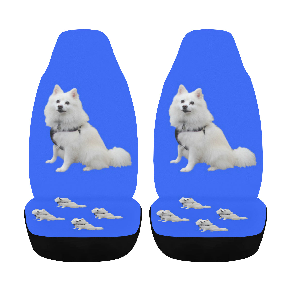 American Eskimo Car Seat Covers (Set of 2) - Airbag Compatible