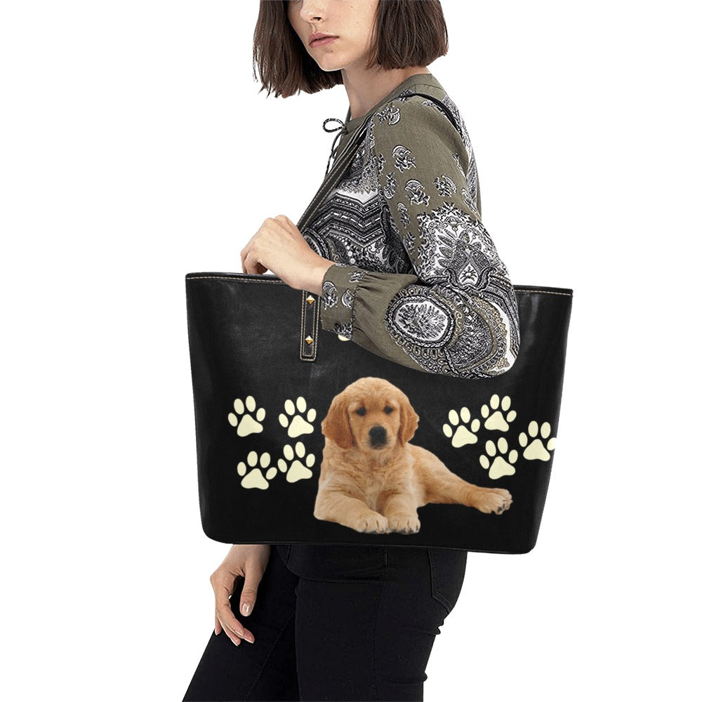 Golden Retriever Puppy Tote Bag