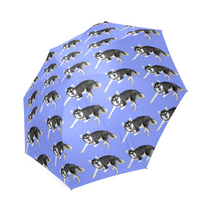 Alaskan Klee Kai Umbrella - Blue