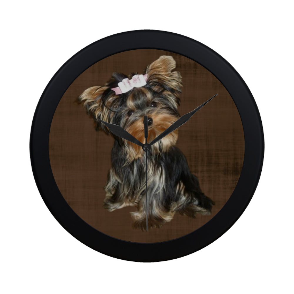 Yorkie Clock - Daisy