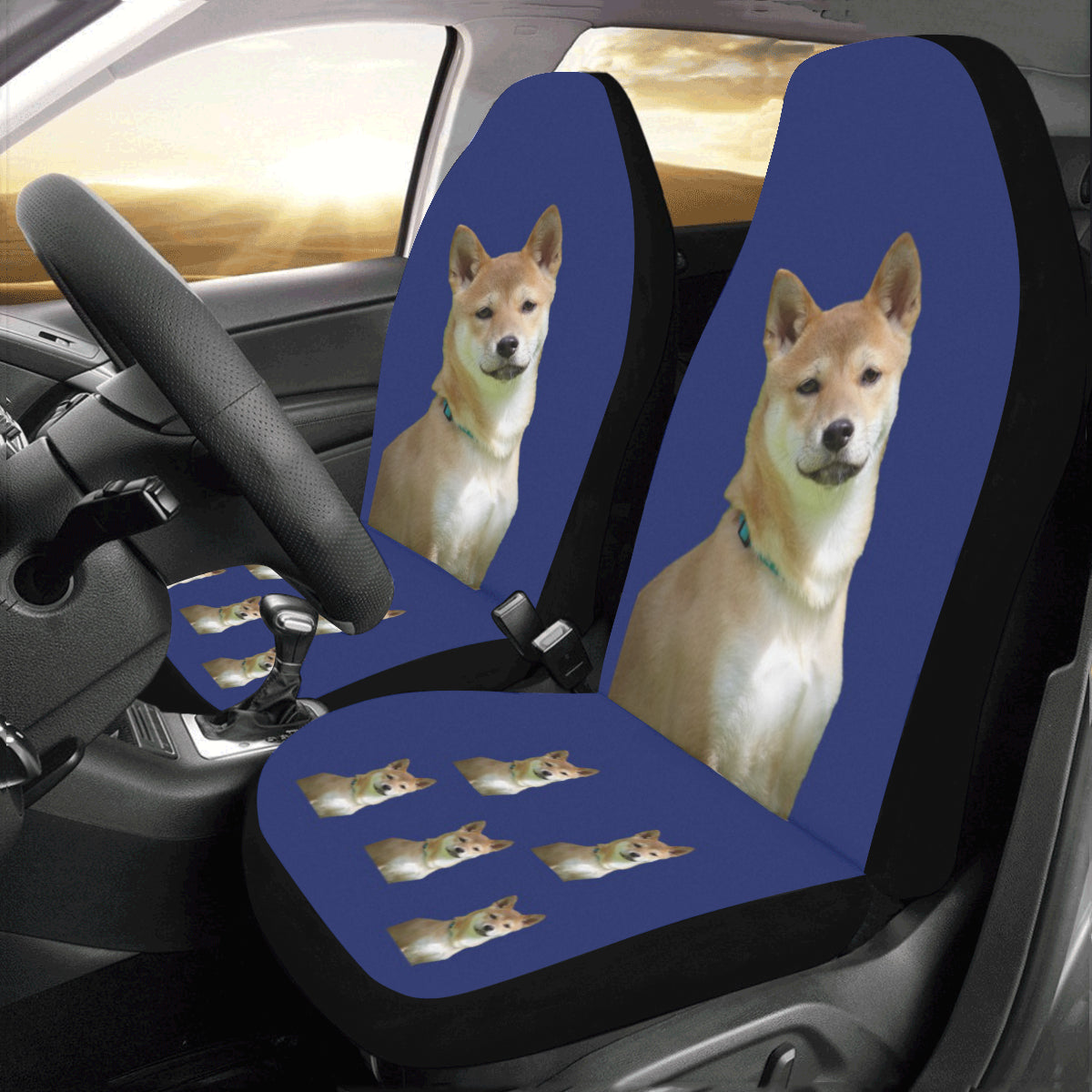 Shiba Inu Car Seat Covers (Set of 2)