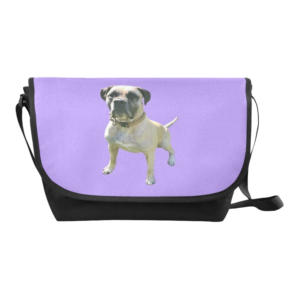 Nikki&#39;s Perro de Presa Messenger Bag - Purple