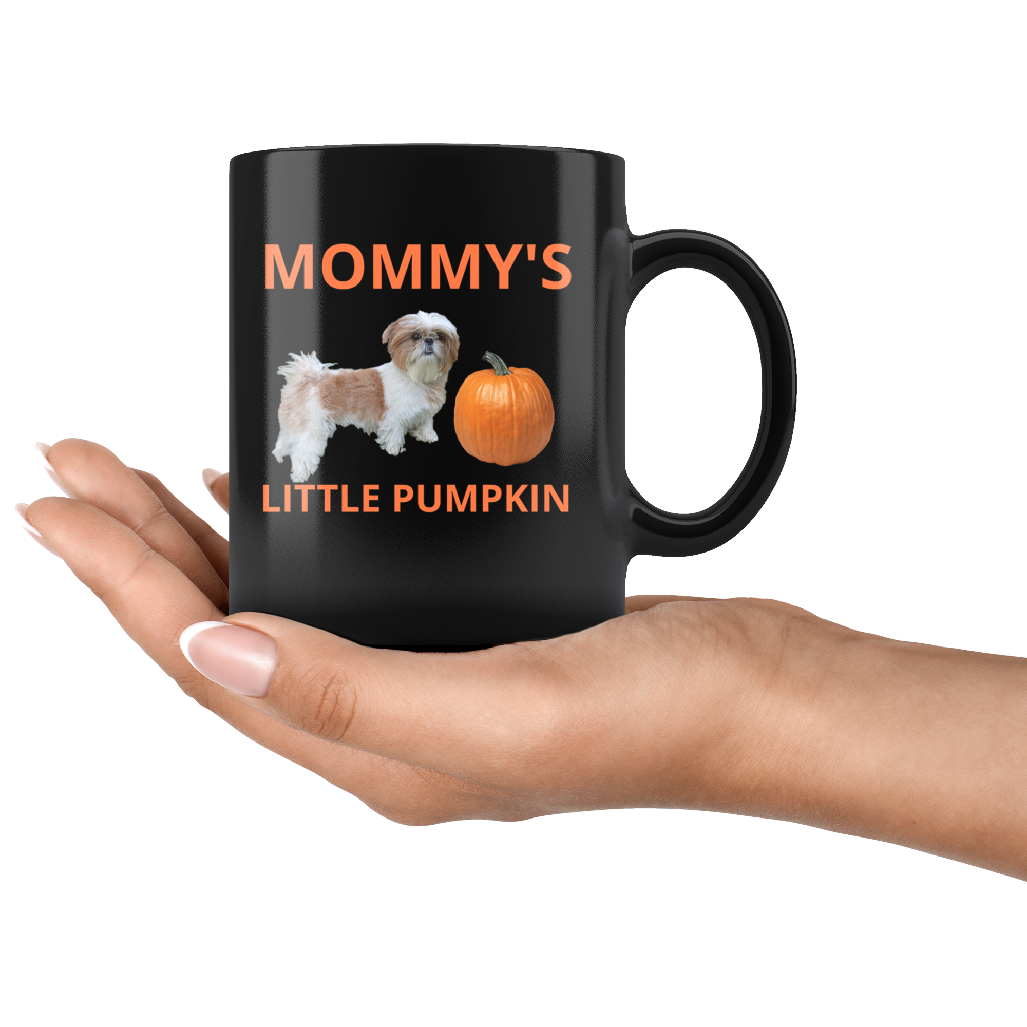 Mommy's Little Pumpkin Mug - Shih Tzu