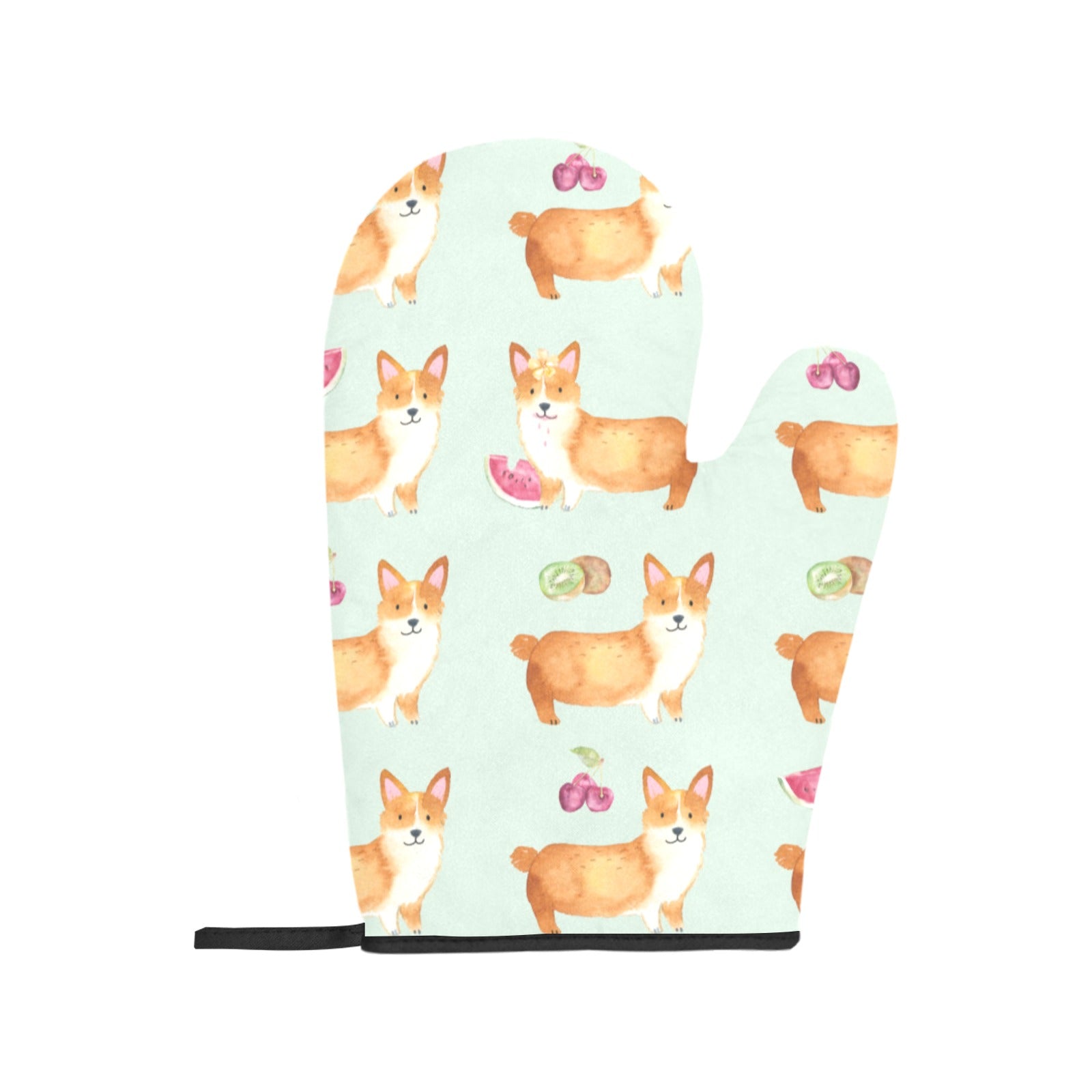 Corgi Fruit Oven Mitts & Pot Holders (Set of 4)