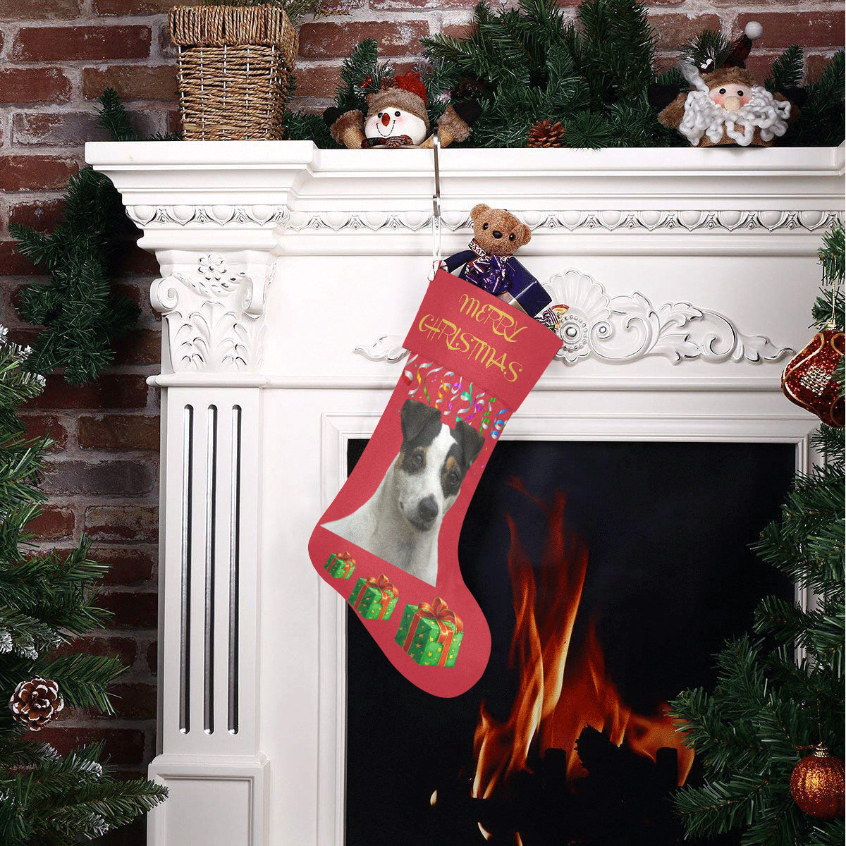 Jack Russell Christmas Stocking