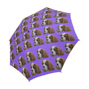 Cavalier King Charles Spaniel Umbrella - Purple