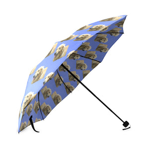 Golden Retriever Umbrella - Blue