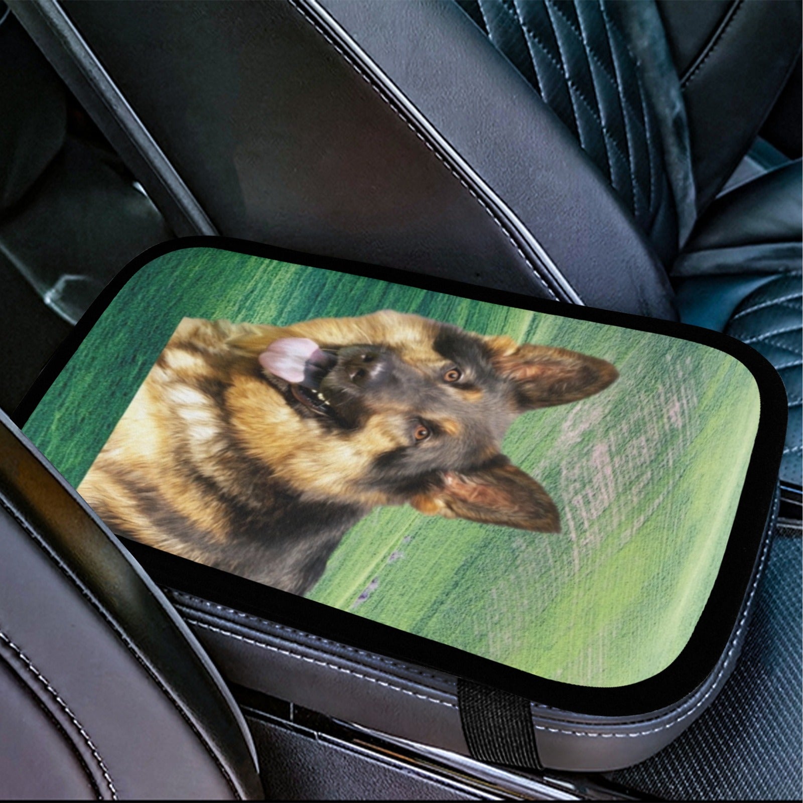 German Shepherd Car Console Cover