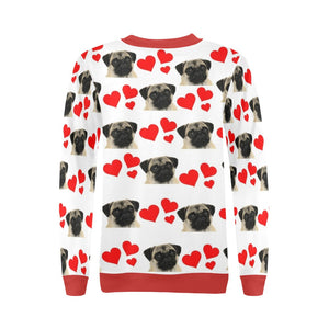 Pug Hearts Sweatshirt