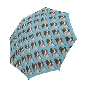Border Collie Umbrella - Semi Automatic