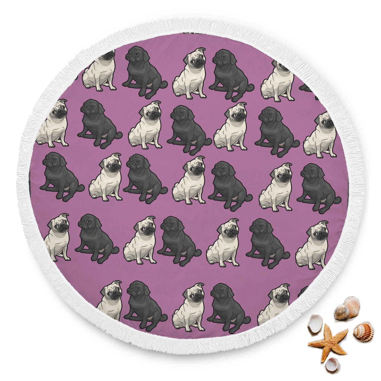 Pug Beach Blanket