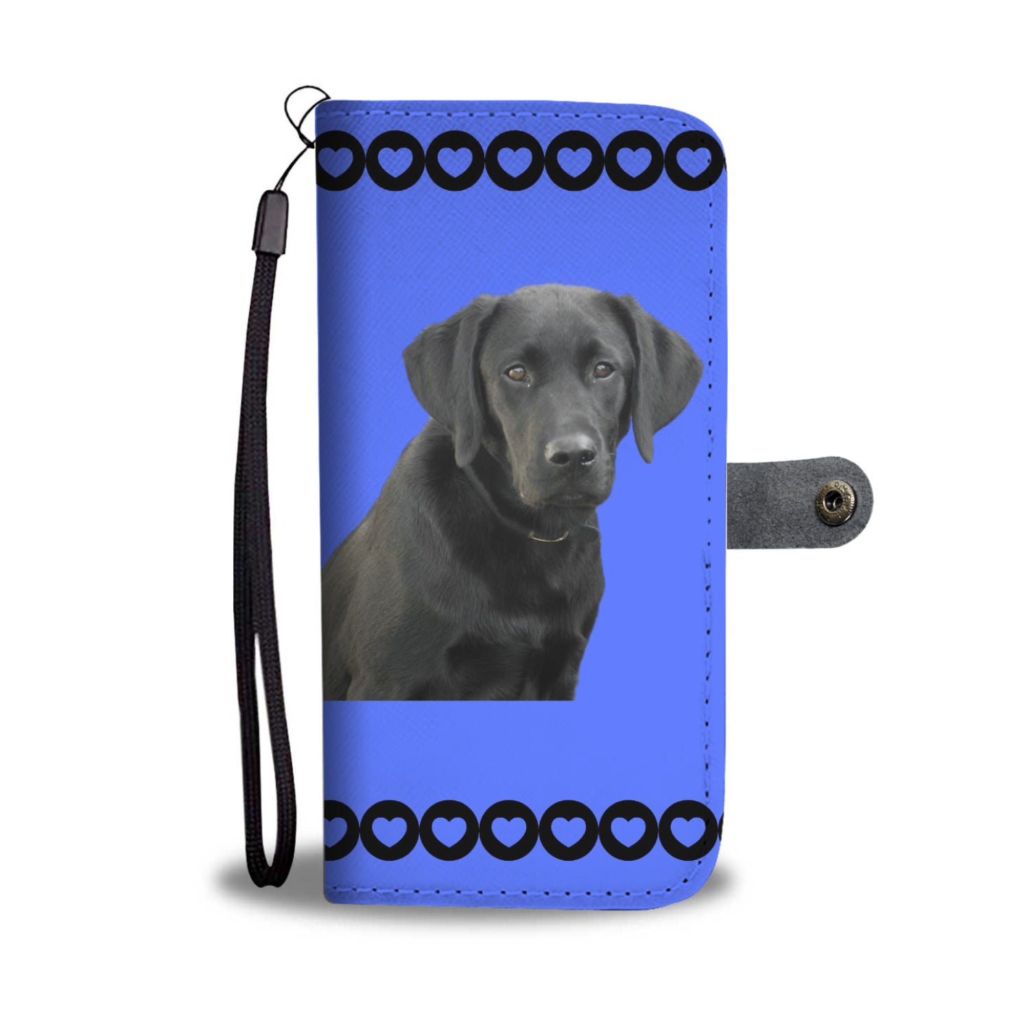 Black Labrador Phone Case Wallet