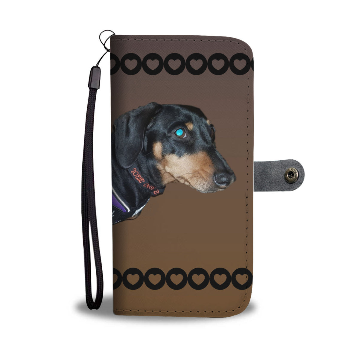 Dachshund Phone Case Wallet - Josie single