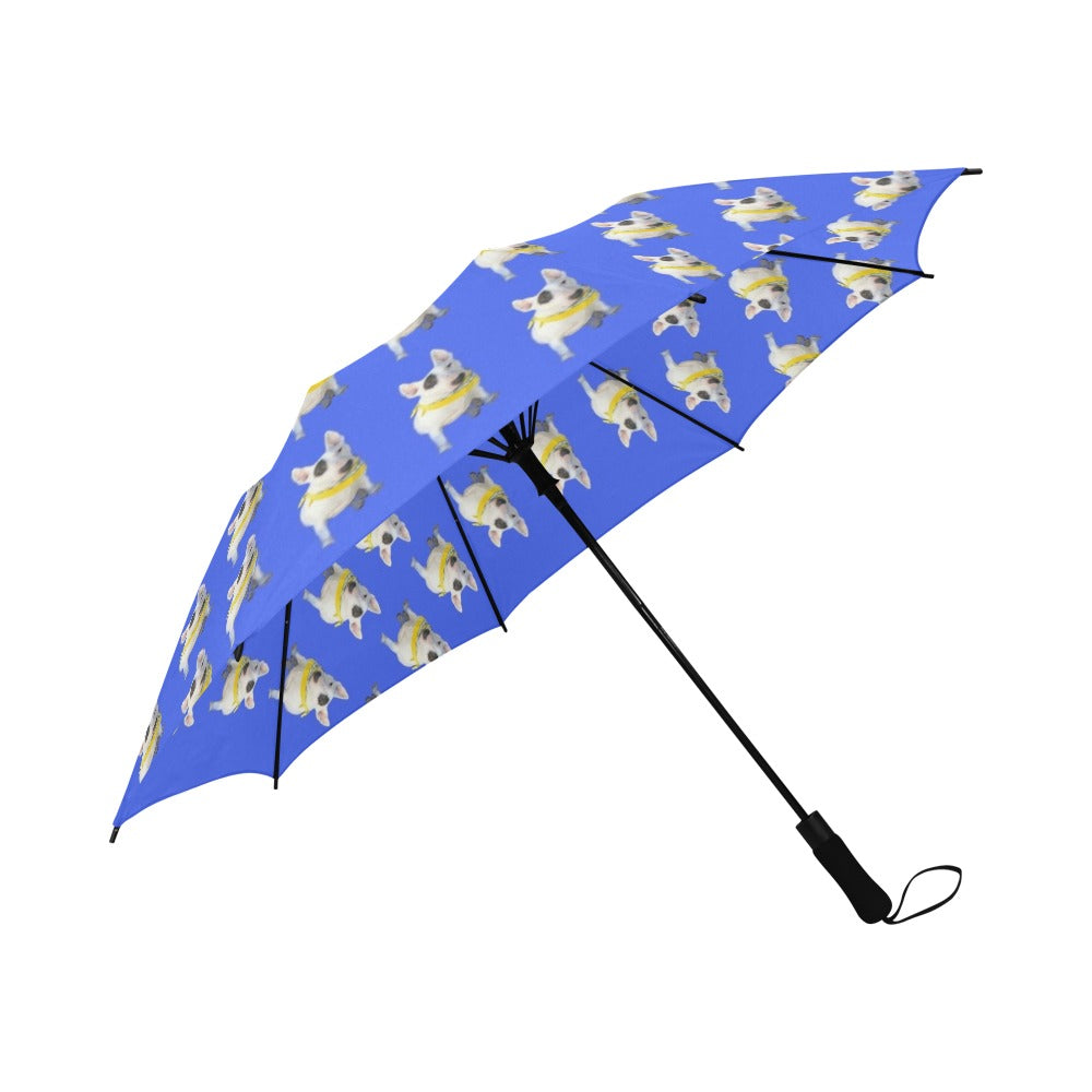 Bull Terrier Umbrella - Blue