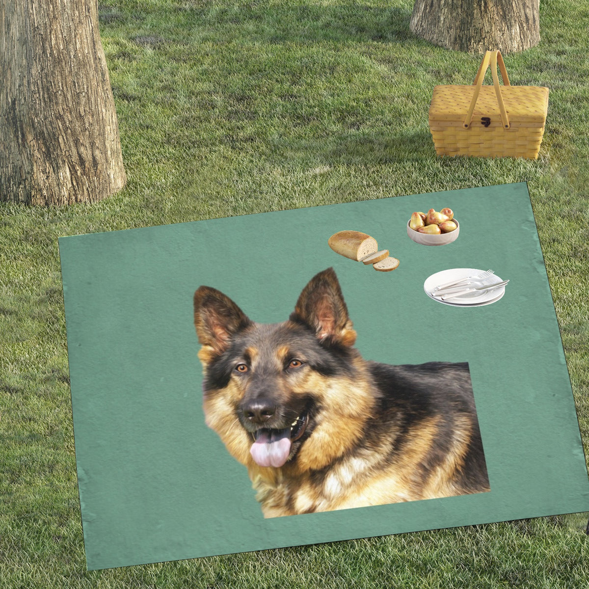 German Shepherd Picnic Mat