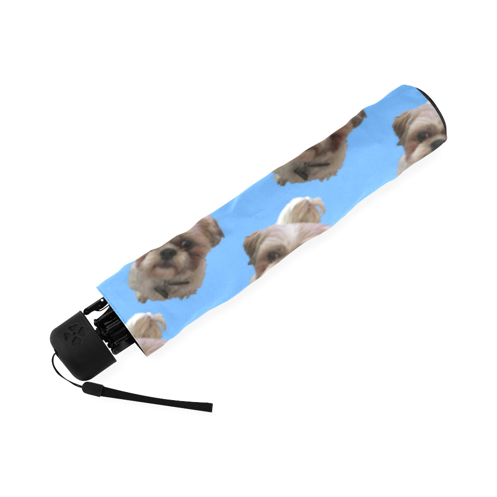 Shih Tzu Umbrella - Blue semi auto