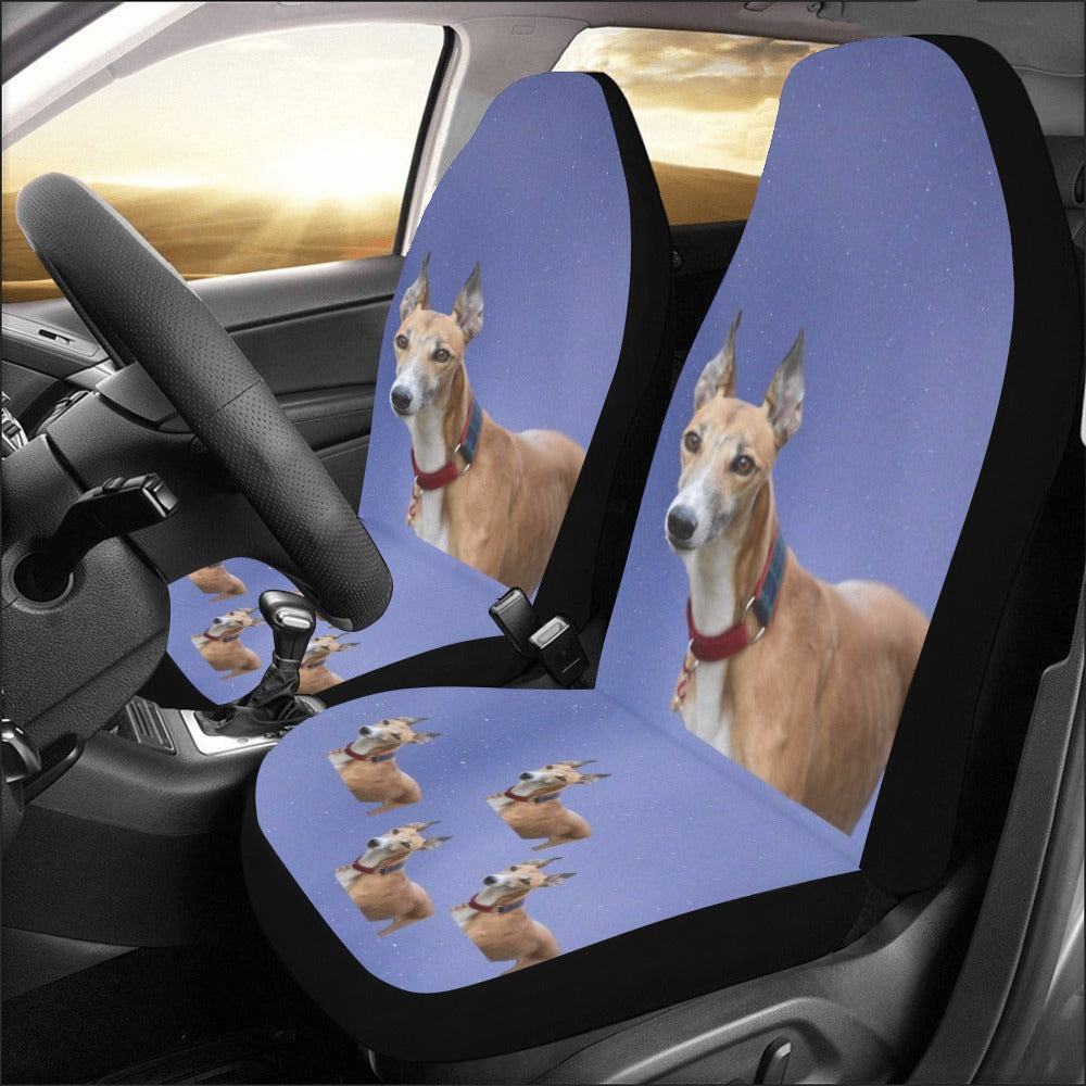 Greyhound Car Seat Covers (Set of 2) - Blue