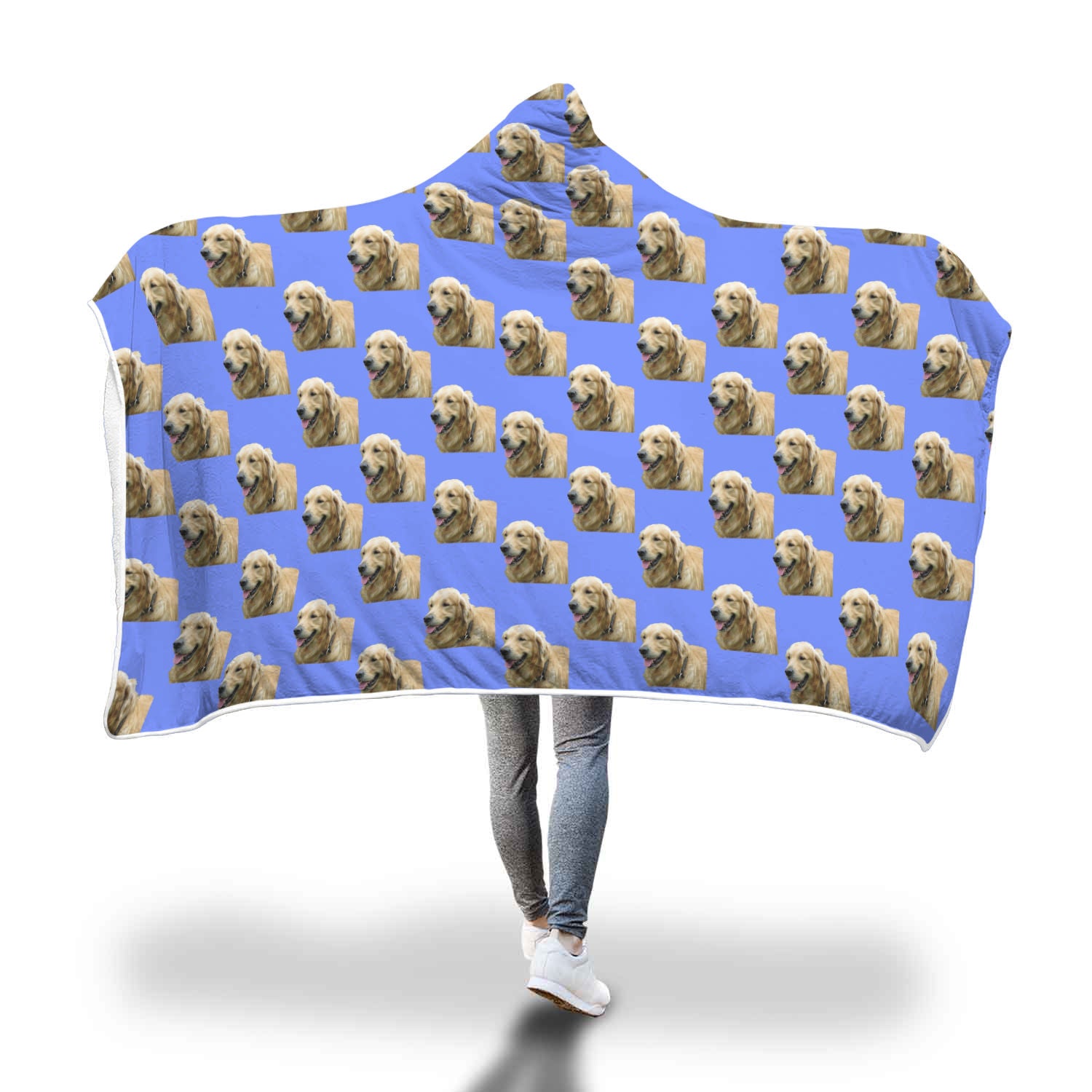 Golden Retriever Hooded Blanket