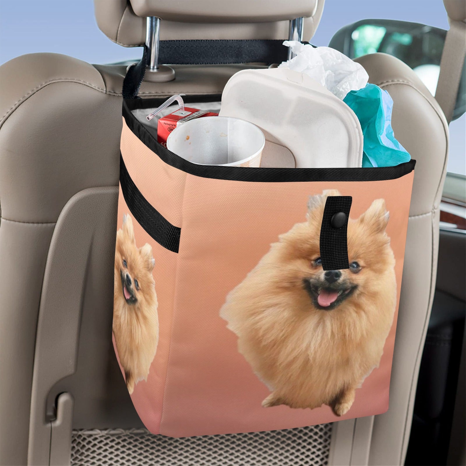Pomeranian Car Trash Bags