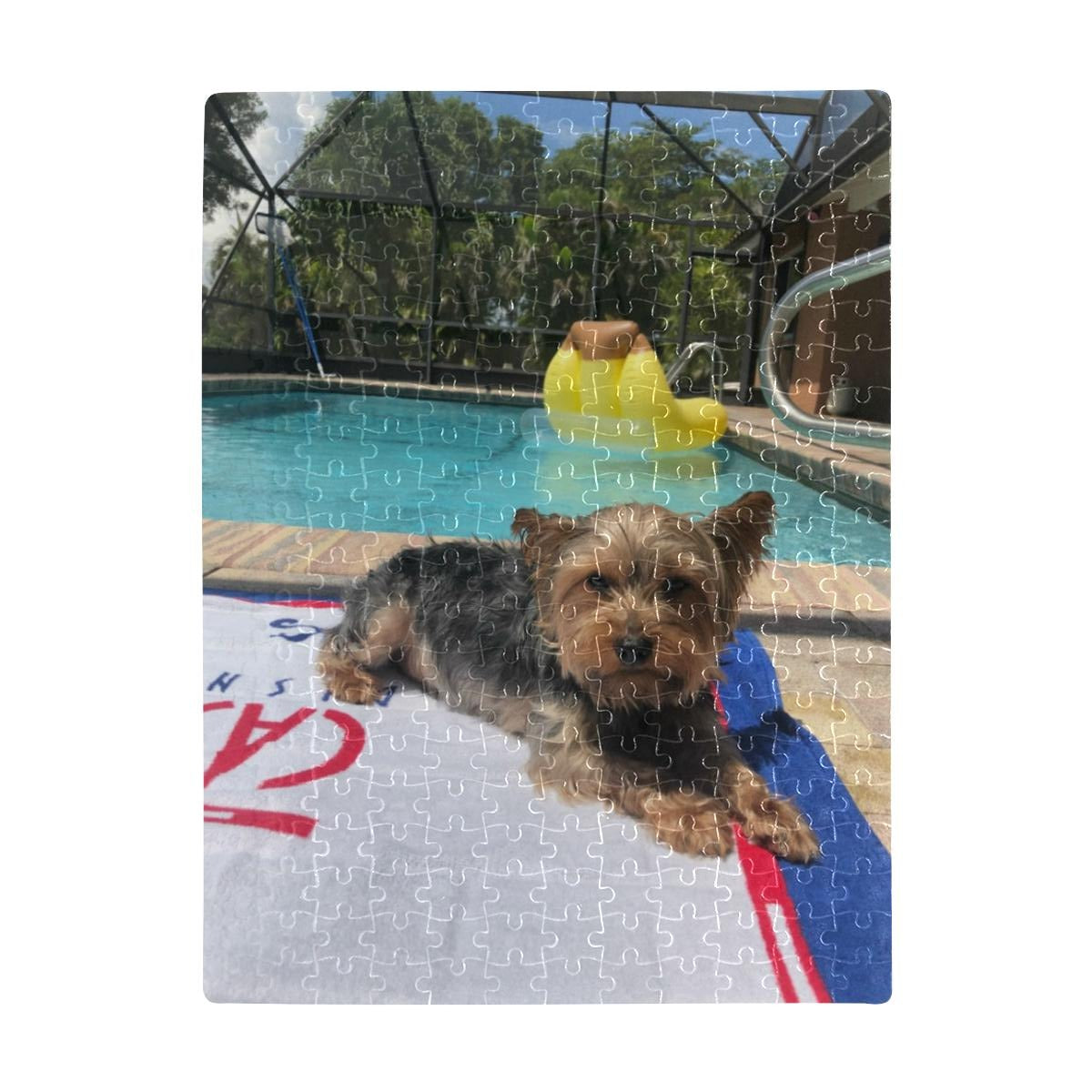 Yorkie Jigsaw Puzzle - Pool 252 pcs