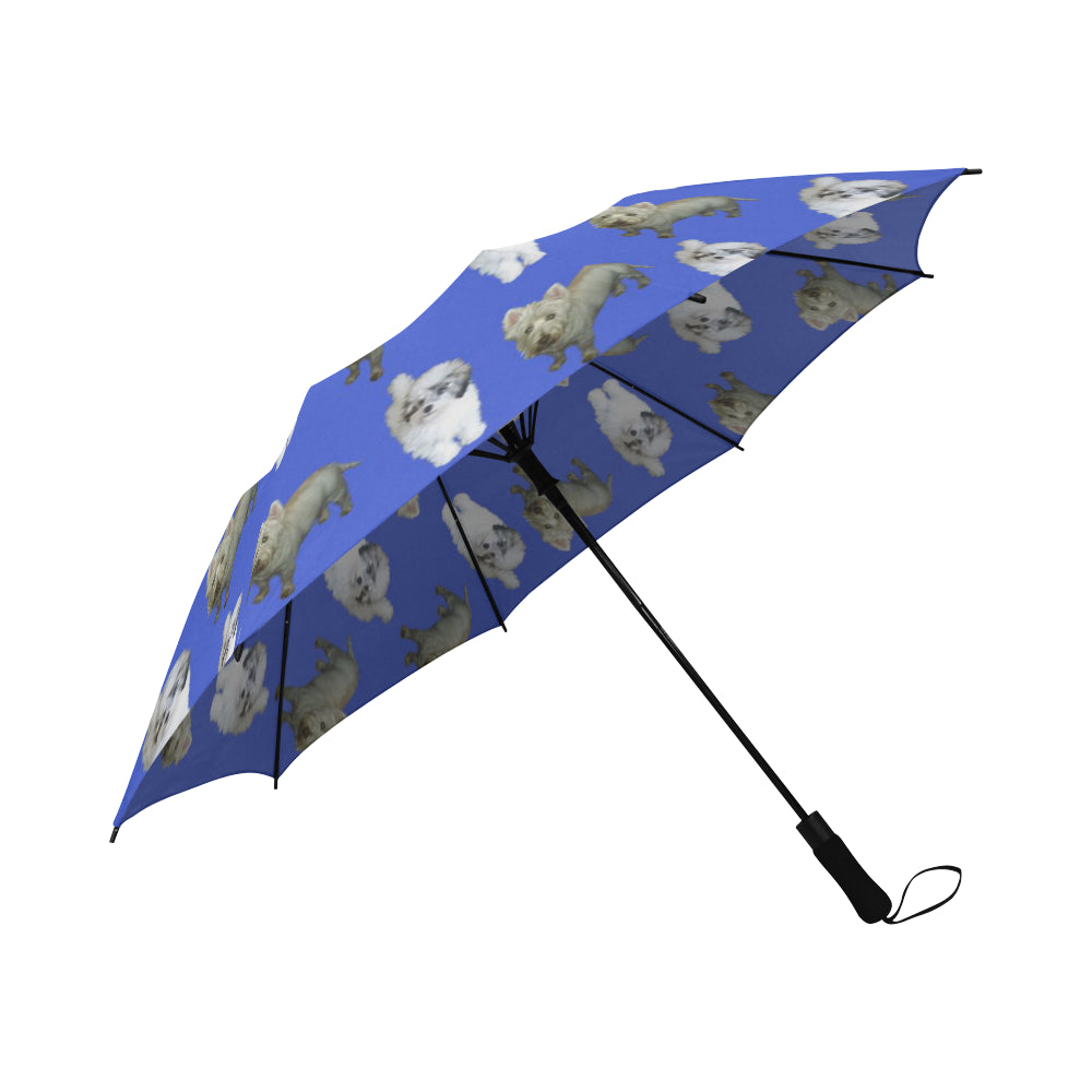 Westie & Shih Poo Umbrella - Semi Automatic