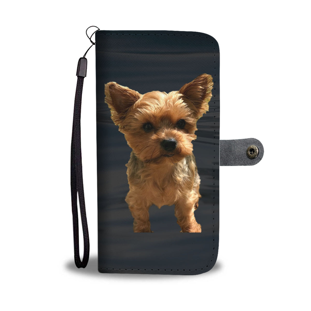 Yorkshire Terrier Phone Case Wallet - Black