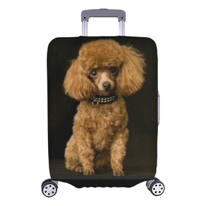 Poodle Luggage Cover (Toy Brown)