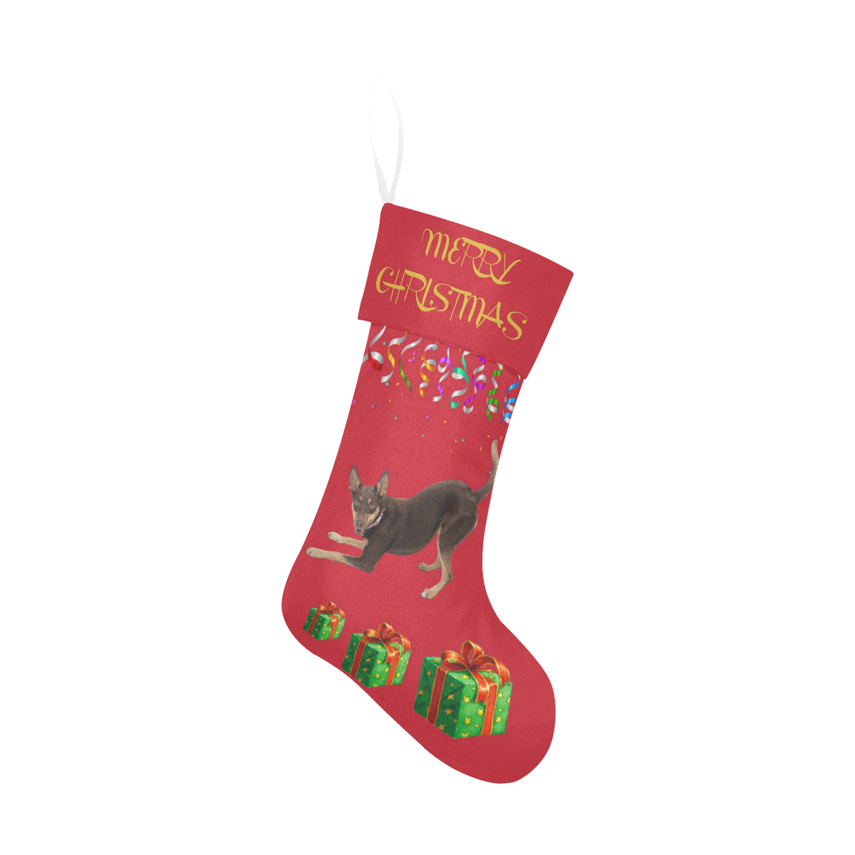 Australian Kelpie Christmas Stocking