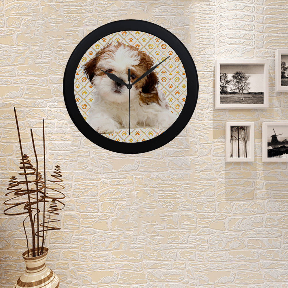 Shih Tzu Clock