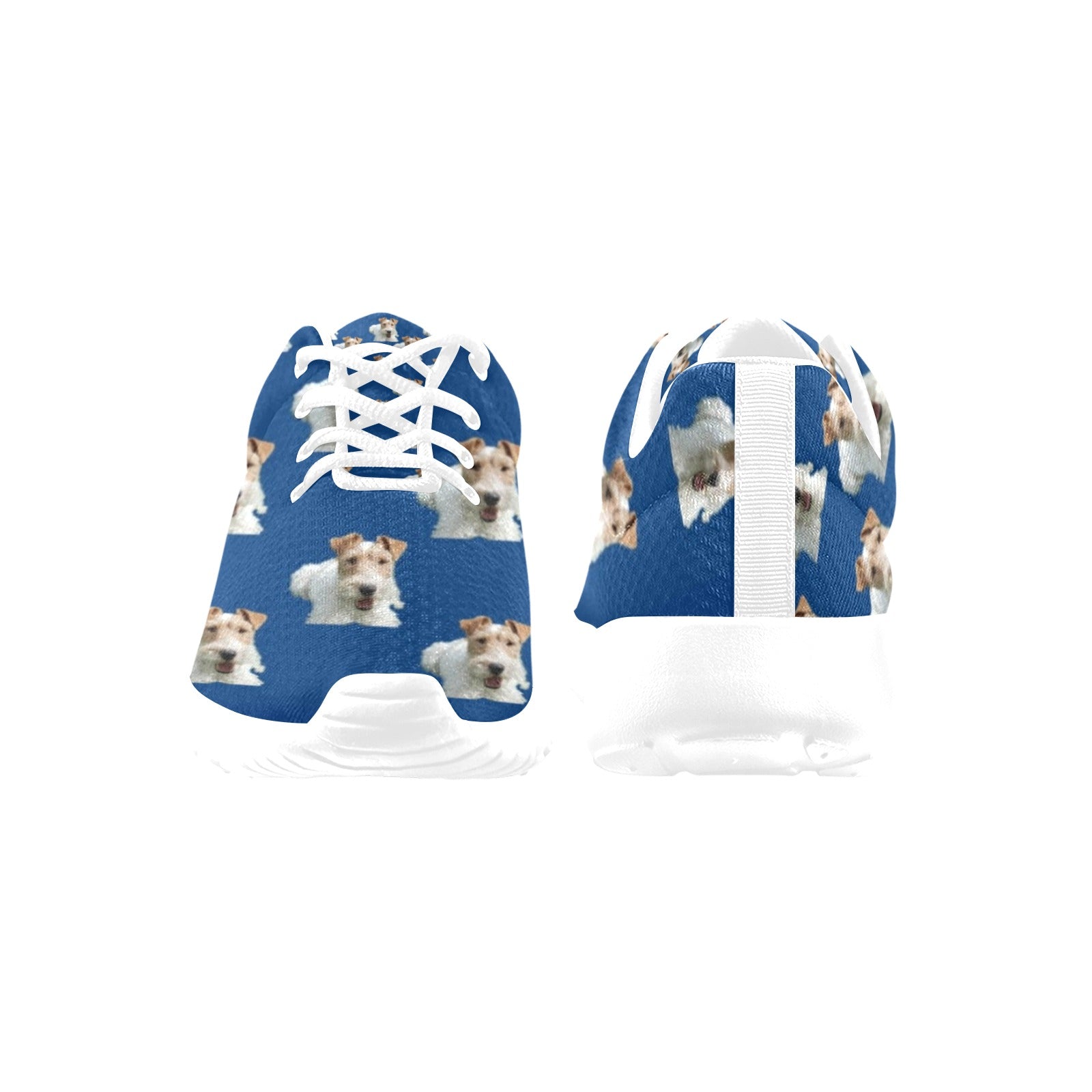 Wire Fox Terrier Sneakers - Blue
