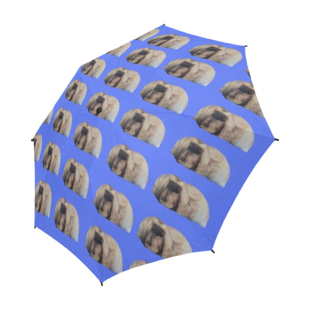 Jennifer&#39;s Pekingese Umbrella - Blue