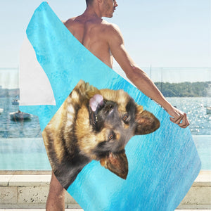 German Shepherd Beach Towel