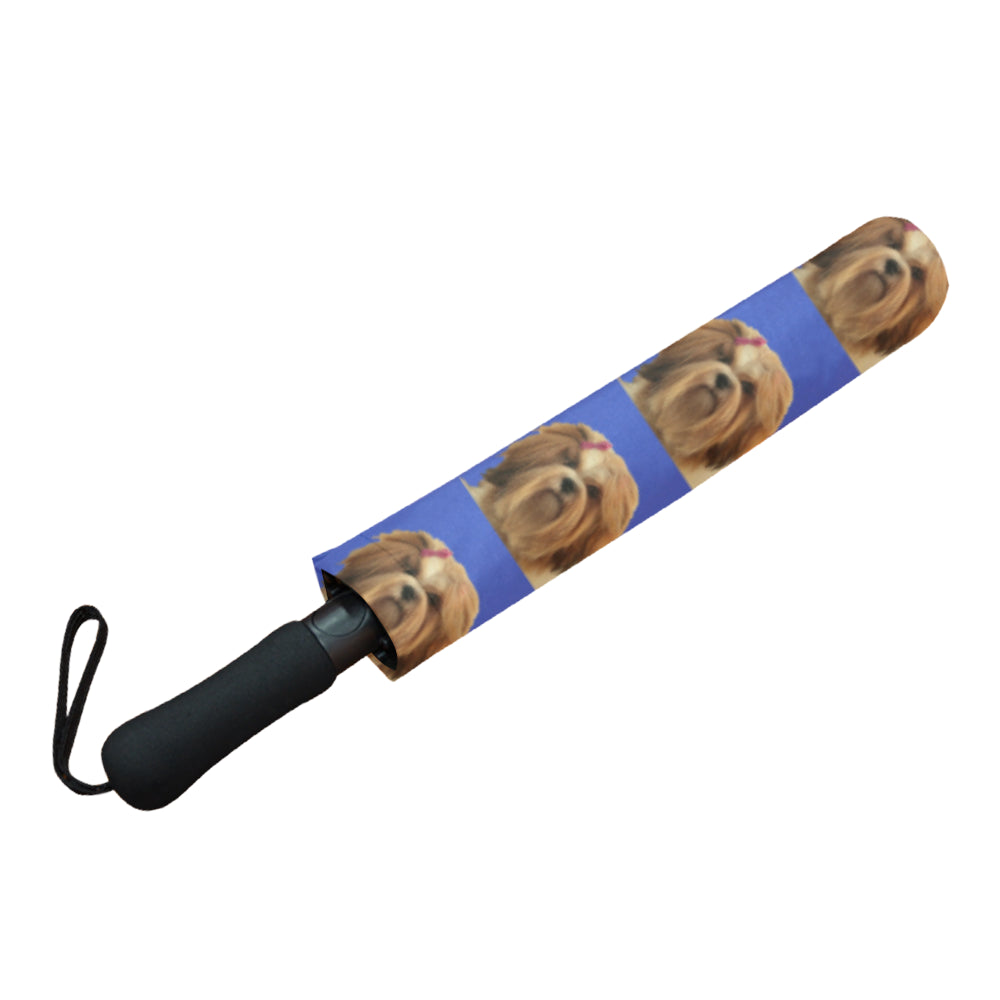 Lhasa Apso Umbrella - Blue